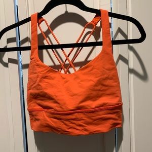 Lululemon Free to be bra orange size 8
